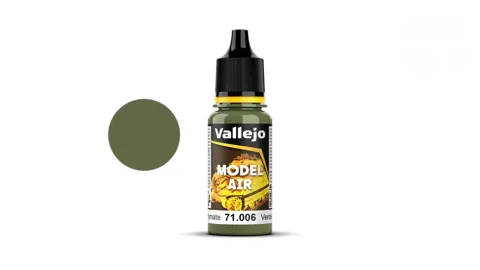 Lahvička akrylové barvy Vallejo Model Air 71006 světlá zelená chromátová 18 ml