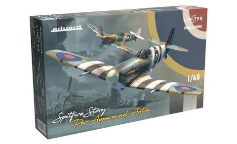 Krabice stavebnice Eduard 11162 Spitfire Story: Per Aspera ad Astra DUAL COMBO 1/48