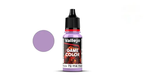 Kapátková lahvička akrylové barvy Vallejo Game Color 72114 Lustful Purple 18 ml