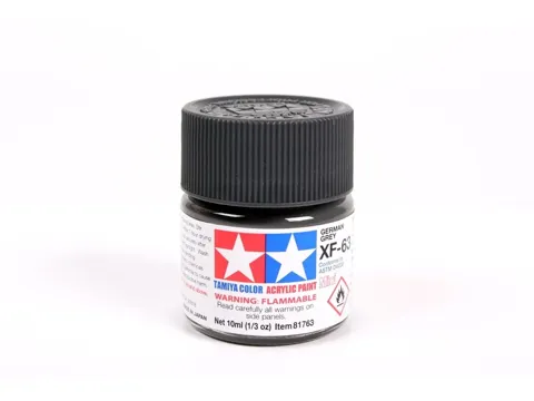 Lahvička akrylové barvy Tamiya 81763 XF-63 německá šedá (German Grey) 10 ml