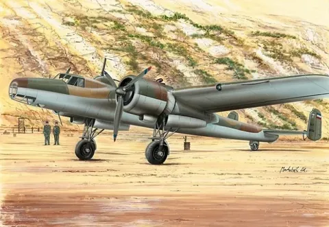 Krabice plastikové stavebnice RS Models 92031 Dornier 17 Ka 3 v měřítku 1/72