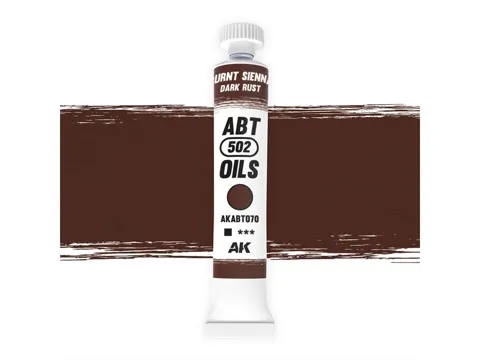 Tuba olejové barvy AK Interactive Oil Paints AKABT070 pálená sienna / tmavá rez 20 ml
