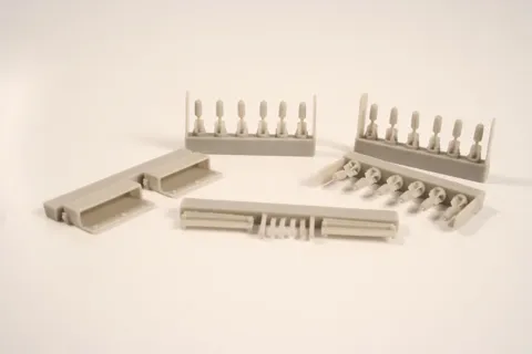 Resinová sada CMK 4319 německé letecké pumy a příslušenství 1. světové války v měřítku 1/48