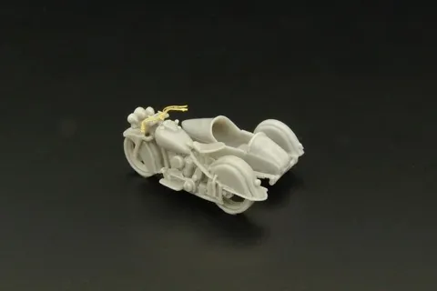 Resinová stavebnice Hauler HLR87188 Indian Chief se sajdkárou 1940-53 v měřítku 1/87