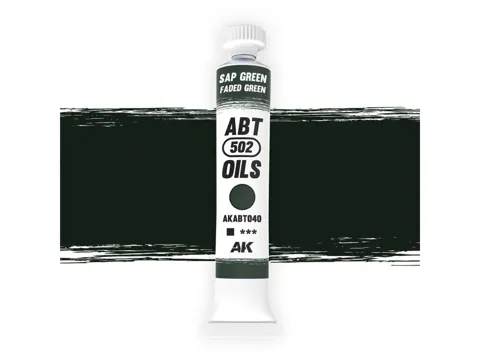 Tuba olejové barvy AK Oil Paints ABT502 AKABT040 zeleň mízy / vybledlá zelená 20 ml