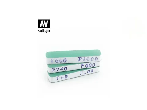 Sada tří brusných bloků Vallejo Tools T04002 FlexiSander Dual Grit 90x19x12 mm