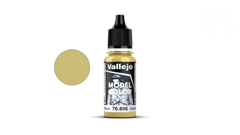 Lahvička akrylové barvy Vallejo Model Color 70806 německá žlutá matná, 18 ml