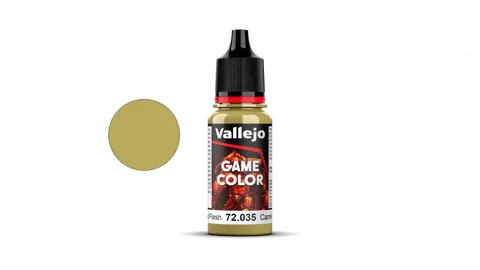 Lahvička akrylové barvy Vallejo Game Color 72035 mrtvolná kůže Dead Flesh 18 ml