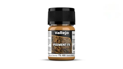 Kelímek práškového pigmentu Vallejo Pigment FX 73105 přírodní siena 35 ml