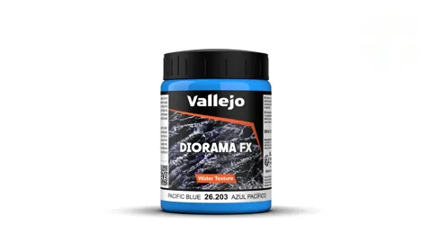 Kelímek vodní textury Vallejo Diorama FX 26203 pacifická modrá voda 200 ml