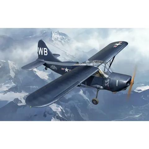 Krabice plastikové stavebnice Sword SW48016 L-5B/OY-2/Sentinel Mk.II v měřítku 1/48