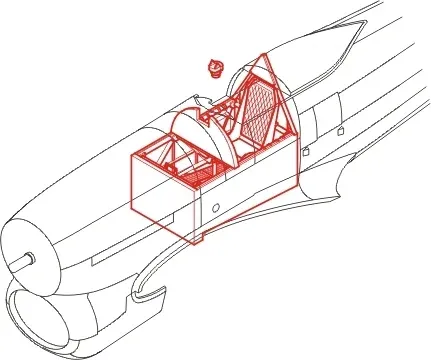 Resinová interiérová sada CMK 4151 Hawker Typhoon Mk.Ib pro Hasegawa v měřítku 1/48