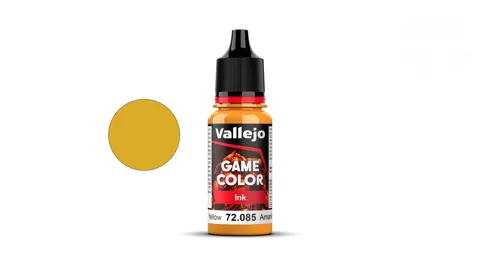 Lahvička Vallejo Game Color 72085 žlutý inkoust 18 ml s kapátkem