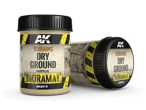 Nádoba akrylové terénní pasty AK Interactive AK8015 Terrains Dry Ground 250 ml