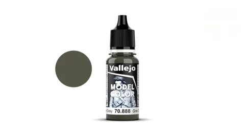 Lahvička akrylové barvy Vallejo Model Color 70888 olivově šedá matná, 18 ml