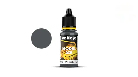 Lahvička akrylové barvy Vallejo Model Air 71055 černošedá RLM66, 18 ml