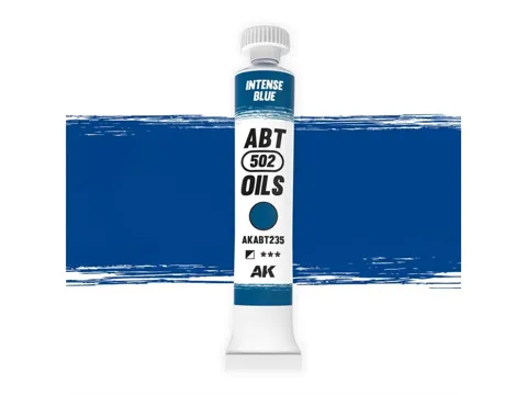 Nádobka olejové barvy AK Interactive AKABT235 Oil Paints intenzivní modrá 20 ml
