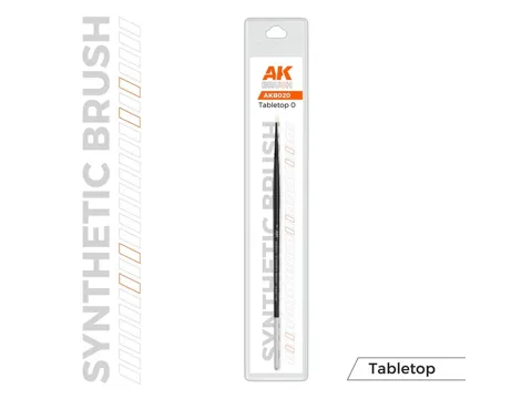 Syntetický modelářský štětec AK Interactive AKB020 Tabletop velikost 0
