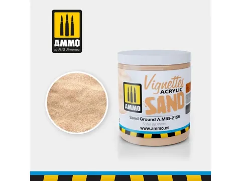 Kelímek akrylové textury AMMO Mig A.MIG-2156 Sand Ground písková zemina 100 ml