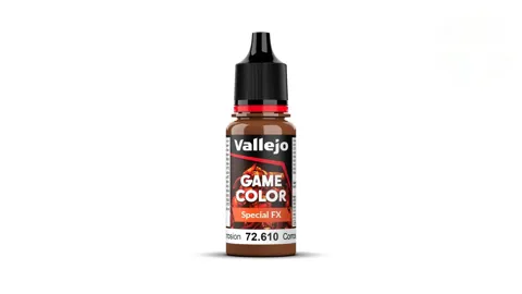 Kapací lahvička akrylové barvy Vallejo Game Color 72610 galvanická koroze Special FX 18 ml