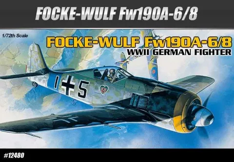Krabice stavebnice Academy 12480 Focke-Wulf Fw 190A-6/8 v měřítku 1/72