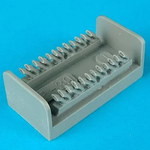 Resinové výfuky Quickboost QB48077 pro model P-400 Airacobra 1/48 (Hasegawa)