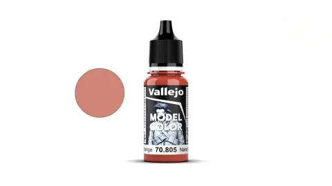 Lahvička akrylové barvy Vallejo Model Color 70805 německá oranžová matná 18 ml