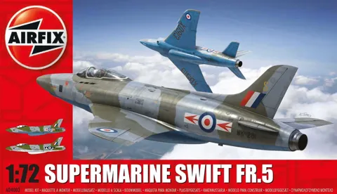 Krabice plastikové stavebnice Airfix A04003 Supermarine Swift F.R. Mk5 v měřítku 1/72