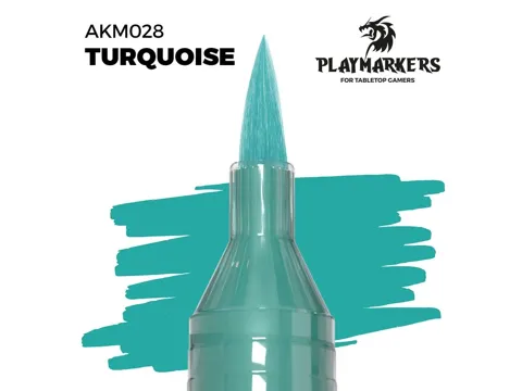 Akrylový fix AK Interactive Playmarker AKM028 tyrkysová (Turquoise), 1 ks