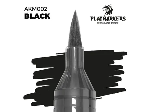Černý akrylový popisovač AK Interactive Playmarker AKM002, balení 1 ks