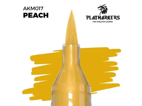 Akrylový fix AK Interactive Playmarker AKM017 broskvová (Peach) se štětcovým hrotem
