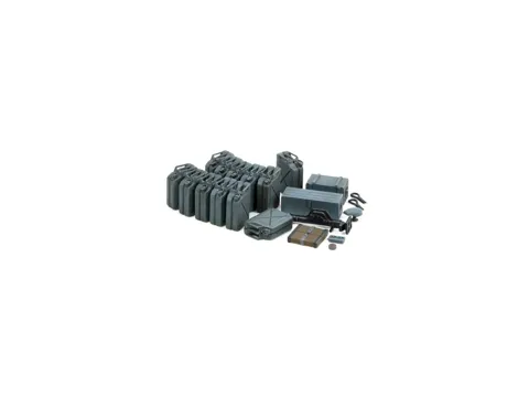Krabička doplňkové sady Tamiya 35315 sada kanystrů raný typ v měřítku 1/35