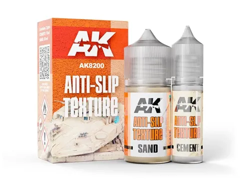 Balení AK Interactive AK8200 Anti-Slip Texture, dvousložkový set pro protiskluzovou texturu