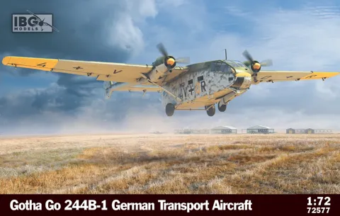 Krabice stavebnice IBG Models 72577 Gotha Go 244B-1 v měřítku 1/72