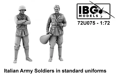 Sada plastikových figurek IBG Models 72U075 italští vojáci ve standardních uniformách 1/72