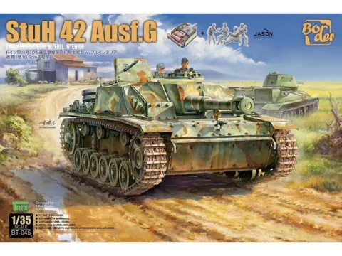 Krabice stavebnice Border Model BT045 StuH 42 Ausf.G Early Production 1/35 s plným interiérem