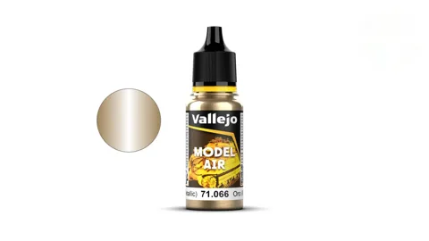 Lahvička akrylové barvy Vallejo Model Air 71066 zlatá Gold Color 18 ml