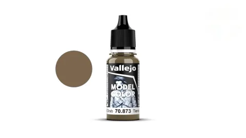 Lahvička akrylové barvy Vallejo Model Color 70873 US Field Drab, 18 ml