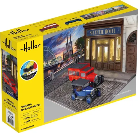 Krabice stavebnice Heller 52330 Starter Kit diorama Splendid Hotel v měřítku 1/24