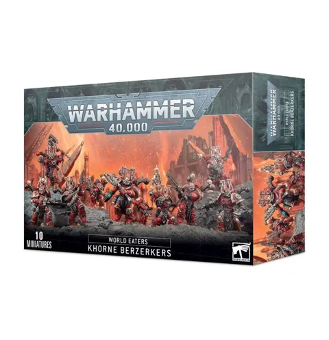 Stavebnice Games Workshop Warhammer 40,000 World Eaters: Khorne Berzerkers s deseti miniaturami