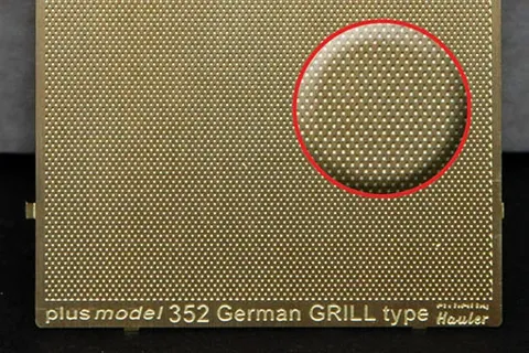 Plus Model 352 plech s reliéfem německá mříž v měřítku 1/35