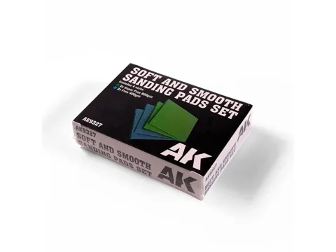 Sada brusných houbiček AK Interactive AK9327 Soft and Smooth Sponge Sandpaper, 4 ks