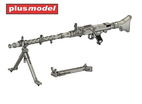Doplněk Plus Model DP3078 kulomet MG 34 pěší verze v měřítku 1/35 z 3D tisku