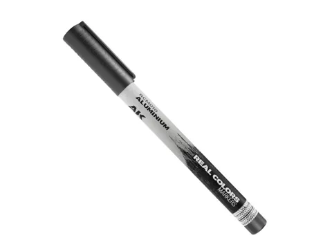 Lakový popisovač AK Interactive RC Markers RCM010 v metalickém odstínu hliníku