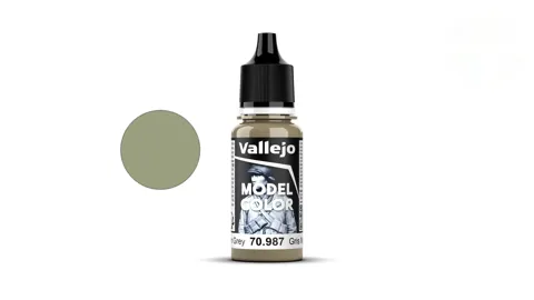 Lahvička akrylové barvy Vallejo Model Color 70987 střední šedá matná 18 ml