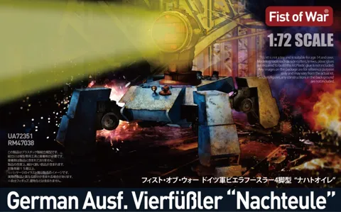 Krabice stavebnice Modelcollect UA72351 Fist of War Ausf. Vierfüßler Nachteule v měřítku 1/72