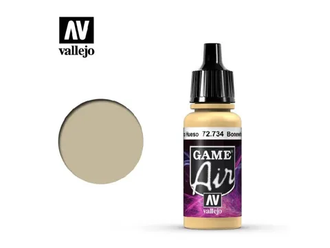 Lahvička akrylové barvy Vallejo Game Air 72734 kostěná bílá Bonewhite 17 ml