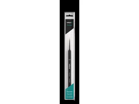 Kulatý syntetický štětec Vallejo Precision B03020 velikosti 2/0 s trojhrannou rukojetí