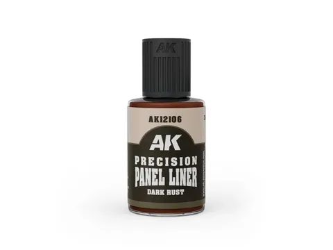 Lahvička AK Interactive Paneliner AK12106 tmavá rez (Dark Rust) 30 ml