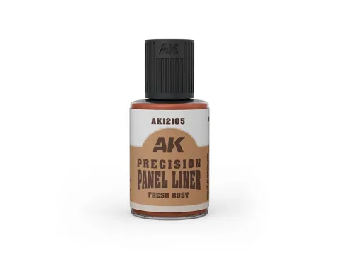 Lahvička AK Interactive AK12105 Panel Liner čerstvá rez 30 ml se štětečkem v uzávěru